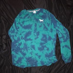 PINK Tie Dye Crew Neck Sweatshirt